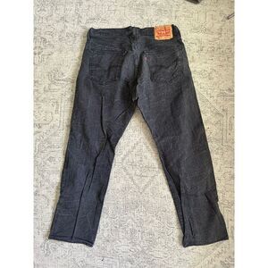 Vintage 90's Levis 501‎ Denim Jeans 34x30* dark Gray Button Fly Measure 33x29